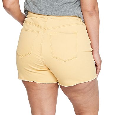 Plus Size Sonoma Goods For Life® High-Waist Denim Shorts