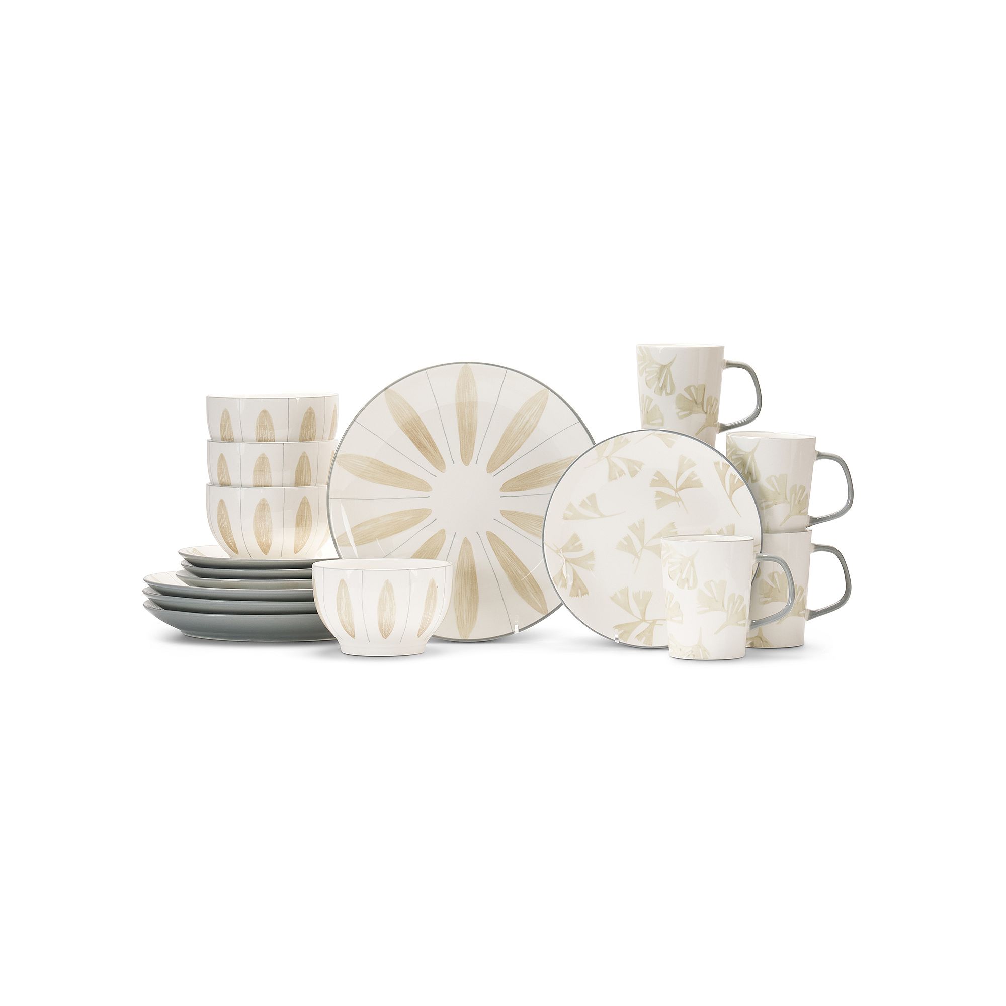 Baum Vaughn Gray 16-pc. Dinnerware Set