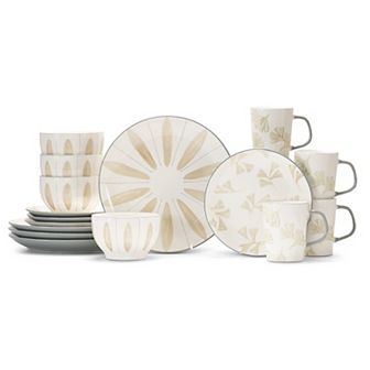 Baum Vaughn Gray 16 pc Dinnerware Set