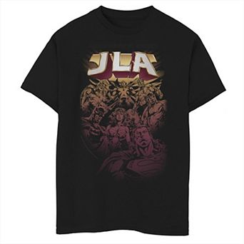 Boys 8-20 DC Comics Justice League Group Shot Looking Down Poster Graphic Tee