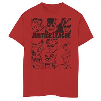 Boys 8-20 DC Comics Justice League Group Shot Panel Poster Graphic Tee