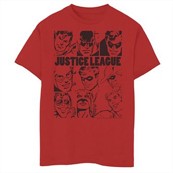 Boys 6-20 DC Comics Justice League Group Shot Panel Poster Graphic Tee