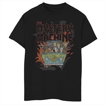 Boys 8-20 Scooby-Doo The Mystery Machine Flame Portrait Graphic Tee