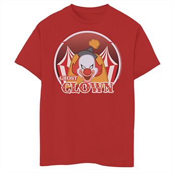 Boys 8-20 Scooby-Doo Ghost Clown Retro Logo Graphic Tee