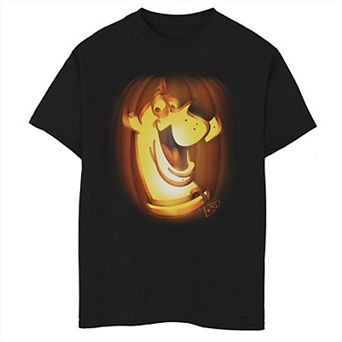 Boys 6-20 Scooby-Doo Big Face Pumpkin Carved Halloween Graphic Tee