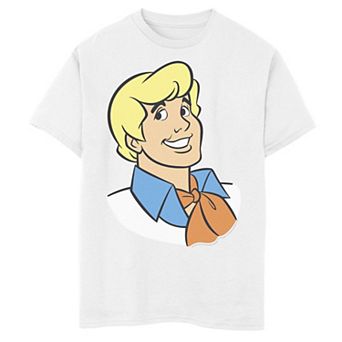 Boys 6-20 Scooby-Doo Fred Big Face Graphic Tee
