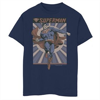 Boys 8-20 DC Comics Superman Posed Pop Art Poster Graphic Tee
