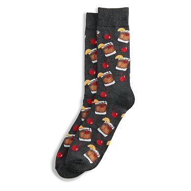 Men's Patterned Fashion Crew Socks