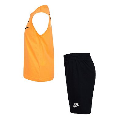 Boys 4-7 Nike Logo Muscle Tank Top & Shorts Set
