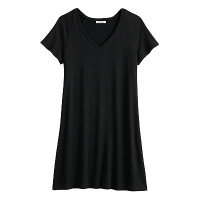 flutter sleeve t shirt dress Brown Flutter Sleeve T-Shirt Mini Dress