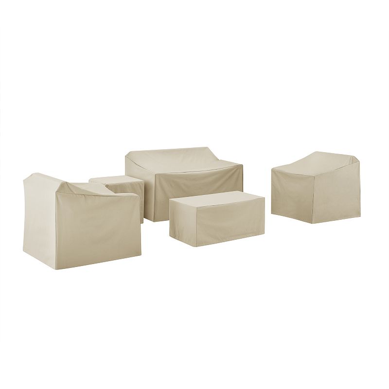 62457560 Crosley Patio Furniture Cover 5-piece Set, Beig/Gr sku 62457560