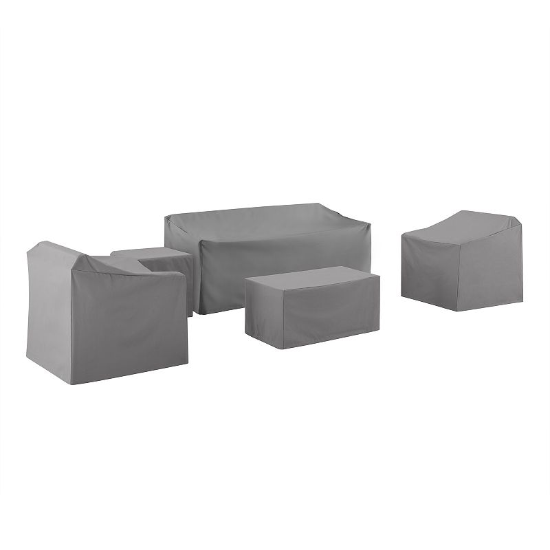 62457553 Crosley Furniture Patio Cover 5-piece Set, Grey sku 62457553