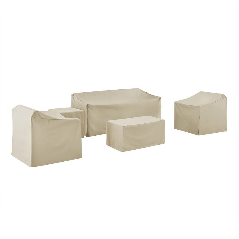 Crosley Furniture Patio Cover 5-piece Set, Beig/Green