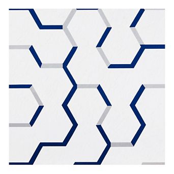 Achim Retro Geo Puzzle Self-Adhesive 20 pc 12'' x 12'' Vinyl Floor Tile Set