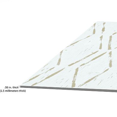 Achim Retro Diamond Self-Adhesive 20-piece 12'' x 12'' Vinyl Floor Tile Set