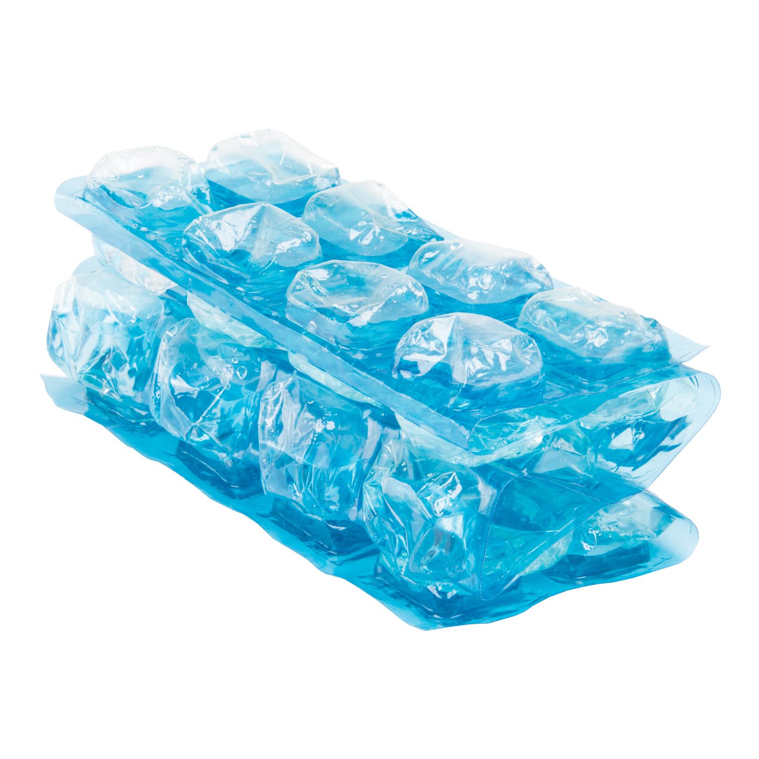 ALLADINBOX Ice Cube Mold Ice Trays, Large Silicone Ice Bucket, (2 in 1) Ice  Cube Maker, Round,Portable (Dark blue)