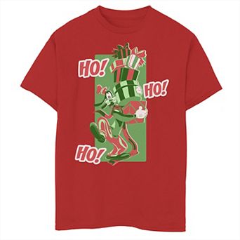 Disney's Goofy Boys 8-20 Ho Ho Ho Christmas Portrait Graphic Tee
