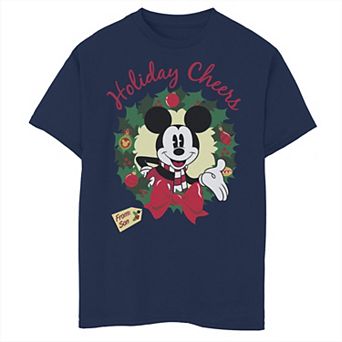 Disney's Mickey Mouse & Friends Boys 8-20 Christmas Holiday Cheers From Son Graphic Tee