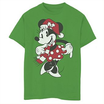 Disney's Minnie Mouse Boys 8-20 Classic Christmas Portrait Graphic Tee