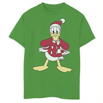 Disney's Donald Duck Boys 8-20 Classic Christmas Portrait Graphic Tee