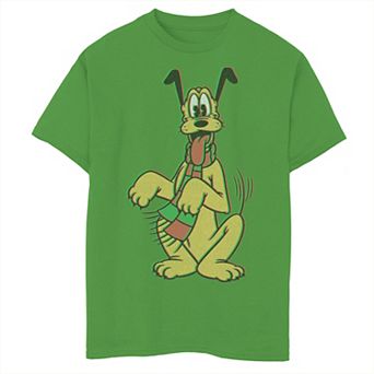 Disney's Pluto Boys 8-20 Christmas Style Portrait Graphic Tee