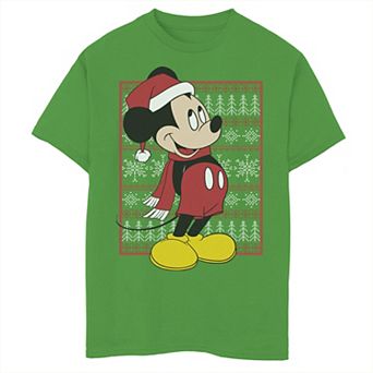 Disney's Mickey Mouse Boys 8-20 Mouse Christmas Sweater Graphic Tee