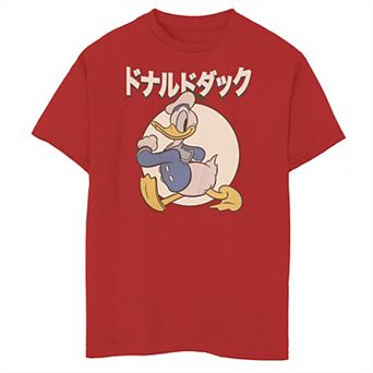 Disney's Donald Duck Boys 8-20 Kanji Circle Portrait Graphic Tee