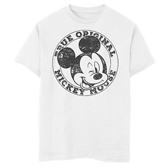 Disney's Mickey Mouse & Friends Boys 8-20 Mouse True Original Circle Graphic Tee