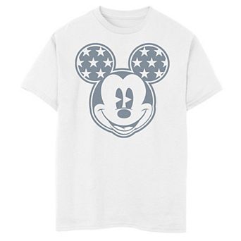 Disney's Mickey Mouse & Friends Boys 8-20 Mouse Star Pattern Ears Graphic Tee