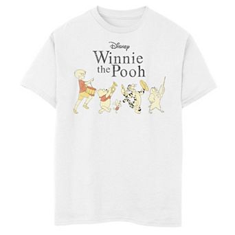 Disney's Winnie The Pooh Boys 8-20 Character Lineup Graphic Tee