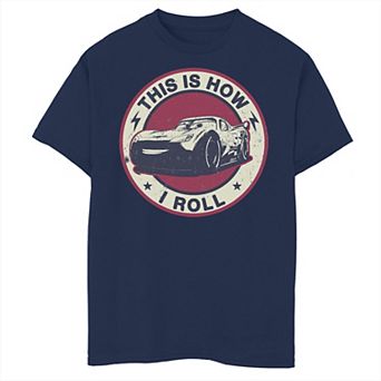 Disney / Pixar's Cars Boys 8-20 Lightning McQueenThis Is How I Roll Graphic Tee