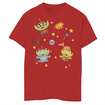 Disney / Pixar's The Incredibles, Up, Monsters, Inc. Aliens Boys 8-20 Mashup Graphic Tee