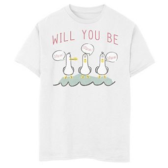 Disney / Pixar's Finding Nemo Boys 8-20 Valentine's Day Seagulls Be Mine Graphic Tee