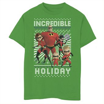 Disney / Pixar's Incredibles Boys 8-20 2 Holiday Christmas Graphic Tee