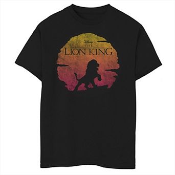 Disney's The Lion King Boys 6-20 Vintage Sunset Logo Graphic Tee