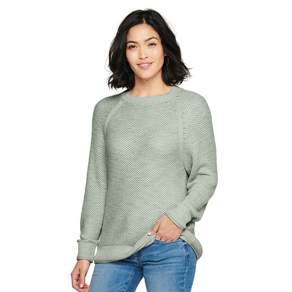 Petite Sonoma Goods For Life® Allover Stitch Pullover Sweater