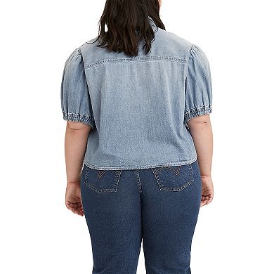 Plus Size Levi's® Alice Short Sleeve Denim Blouse