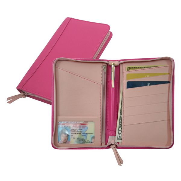 Royce Leather Large Passport Wallet