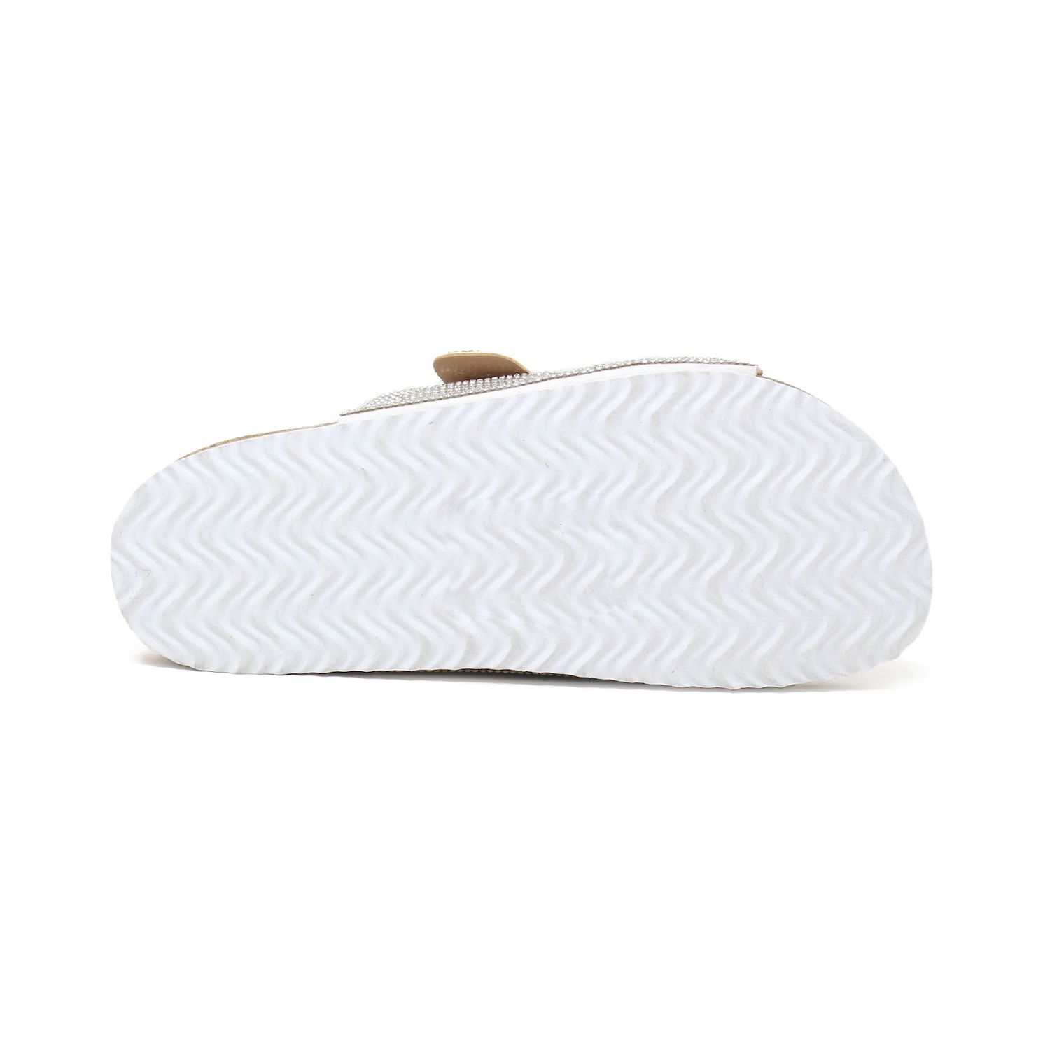 YOKI Women's RIRI-61 Slide Sandal - Bandana Print With Rhinestones