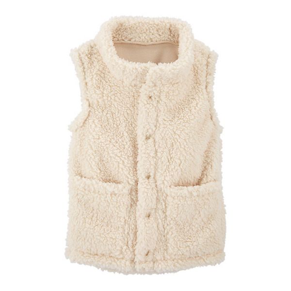 girls sherpa vest