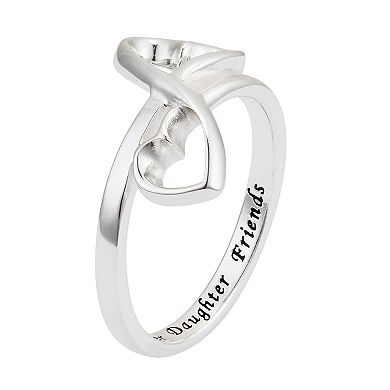 Love This Life® "Mother Daughter" Sterling Silver Ring