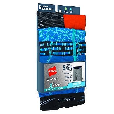 Boys 6-20 Hanes Ultimate 5-Pack X-Temp Boxer Briefs