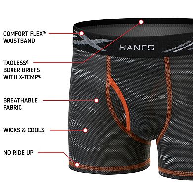 Boys 6-20 Hanes Ultimate 5-Pack X-Temp Boxer Briefs