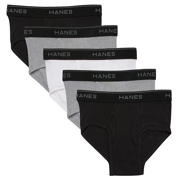 Boys 6-16 Hanes Ultimate® 5-Pack Stretch Briefs with Comfort Flex ...