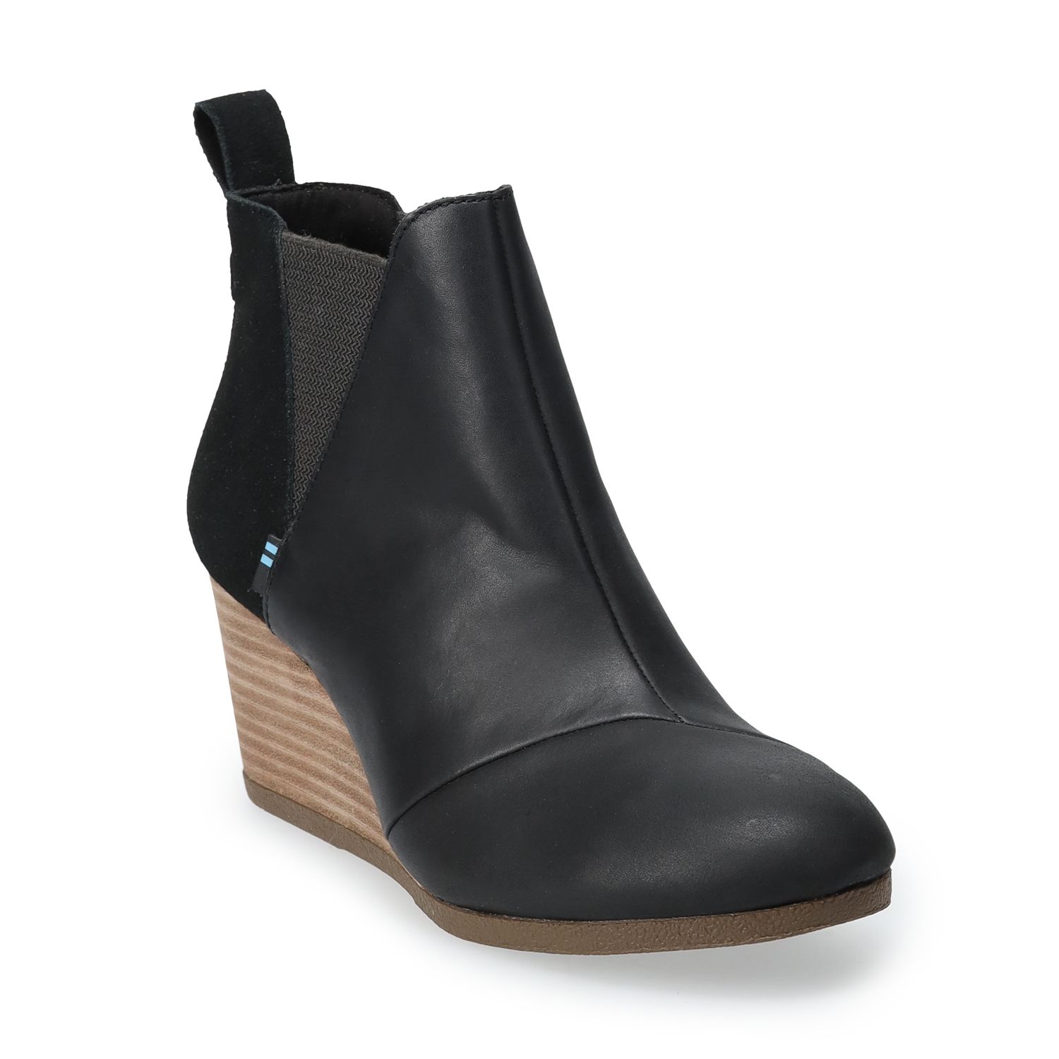 slip on wedge boot