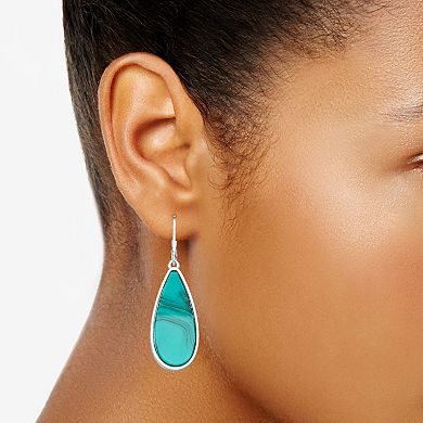 Nine West Simulated Stone Teardrop Earrings