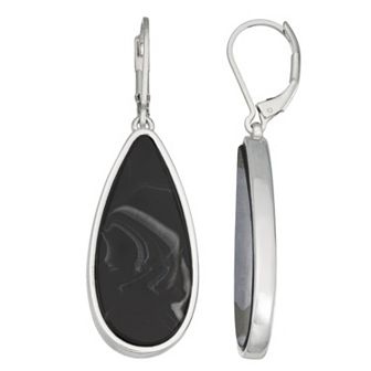Nine West Simulated Stone Teardrop Earrings