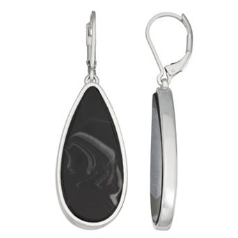 Nine West Simulated Stone Teardrop Earrings