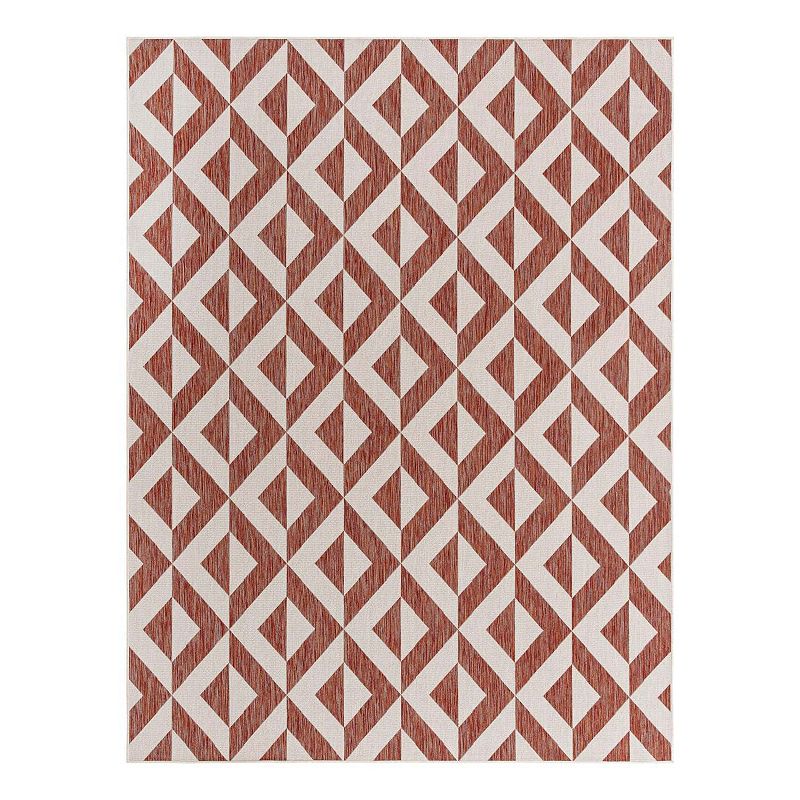 Jill Zarin Napa Indoor Outdoor Rug, Red, 9X12 Ft