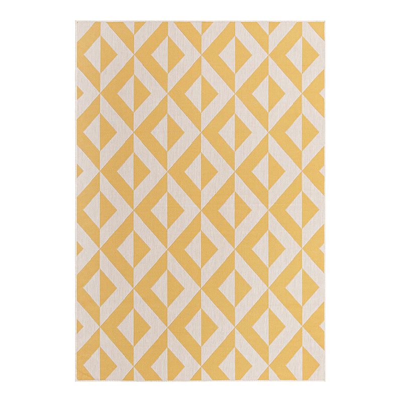 Jill Zarin Napa Indoor Outdoor Rug, Yellow, 7X10 Ft